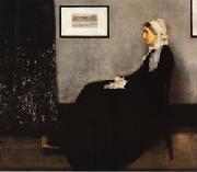 James Abbott McNeil Whistler Arrangement in Gray and Bloack No.1;Portrait of the Artist's Mother oil on canvas